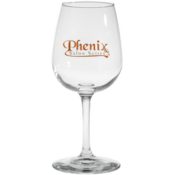 8 Oz. Napa Valley Optic Stem Wine Glass- Etched